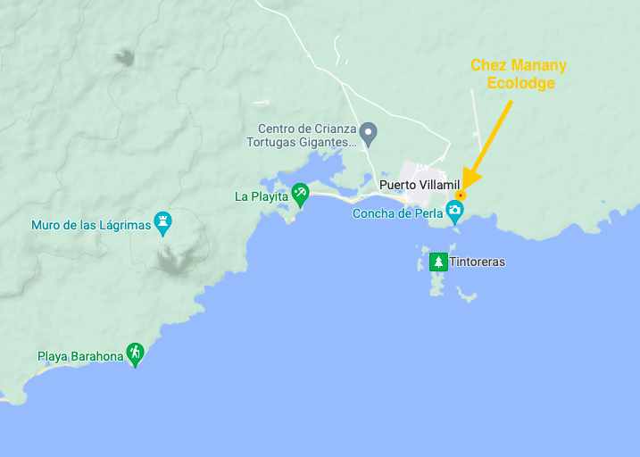 Isabela Island map galapagos 